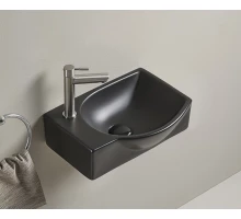 Раковина Gid Bm9276R 62205R подвесная черная матовая 40.5x28x14