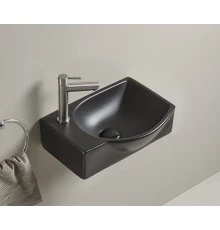 Раковина Gid Bm9276R 62205R подвесная черная матовая 40.5x28x14