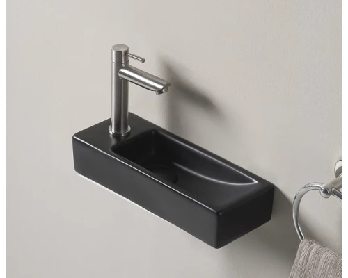 Раковина Gid Bm9271R 62202R подвесная черная матовая 38x14.5x8