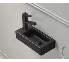 Раковина Gid Bm9272R 62203R подвесная черная матовая 36.5x18x9