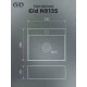 Раковина Gid N9135 61104 подвесная белая 33x28x11