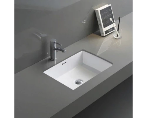 Раковина Gid Yj832 71152 встаиваемая снизу белая 50x40x18