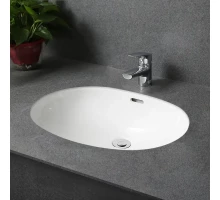 Раковина Gid Yj8004 71163 встаиваемая снизу белая 55x39.5x19