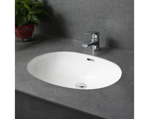 Раковина Gid Yj8004 71163 встаиваемая снизу белая 55x39.5x19