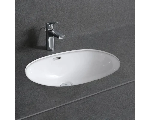 Раковина Gid Yj8004 71163 встаиваемая снизу белая 55x39.5x19