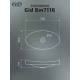 Раковина Gid bm7116 72201 встраиваемая сверху черная матовая 56x36x17