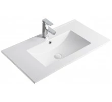 Раковина Gid 9080e 71104 встраиваемая сверху белая 81x46.5x17