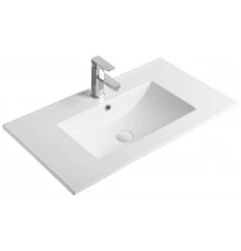 Раковина Gid 9080e 71104 встраиваемая сверху белая 81x46.5x17