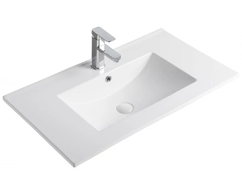 Раковина Gid 9080e 71104 встраиваемая сверху белая 81x46.5x17