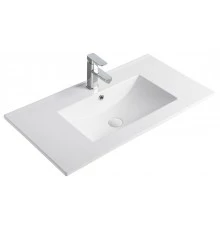 Раковина Gid 9090e 71105 встраиваемая сверху белая 91x46.5x17