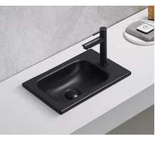 Раковина Gid Bm3340 72203 встраиваемая сверху черная матовая 40.5x26x10