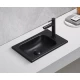 Раковина Gid Bm3340 72203 встраиваемая сверху черная матовая 40.5x26x10