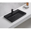 Раковина Gid Bm5560s 72205 встраиваемая сверху черная матовая 61x46.5x15