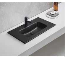 Раковина Gid Bm9080s 72209 встраиваемая сверху черная матовая 81x46.5x17