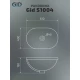 Раковина Gid S1004 71160 встраиваемая сверху белая 61x40x19