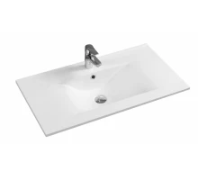 Раковина Gid NYJ807-90 71117 встраиваемая сверху белая 91x46.5x17