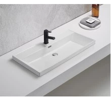 Раковина Gid 5580s 71167 встраиваемая сверху белая 81x46.5x15