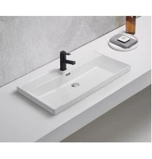 Раковина Gid 5580s 71167 встраиваемая сверху белая 81x46.5x15