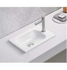 Раковина Gid N3340 71170 встраиваемая сверху белая 40.5x26x10