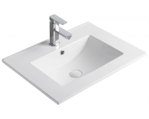 Раковина Gid 9060e 71101 встраиваемая сверху белая 61x46.5x17