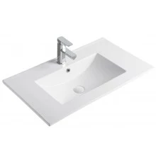 Раковина Gid 9075e 71103 встраиваемая сверху белая 76x46.5x17