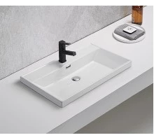 Раковина Gid 5560s 71166 встраиваемая сверху белая 61x46.5x15