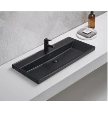 Раковина Gid Bm5510s 72204 встраиваемая сверху черная матовая 101x46.5x15