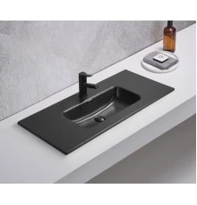 Раковина Gid Bm9010s 72207 встраиваемая сверху черная матовая 101.5x46.5x17