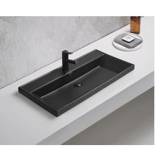 Раковина Gid Bm5580s 72206 встраиваемая сверху черная матовая 81x46.5x15