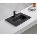 Раковина Gid Bm9060s 72208 встраиваемая сверху черная матовая 61x46.5x17
