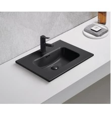 Раковина Gid Bm9060s 72208 встраиваемая сверху черная матовая 61x46.5x17