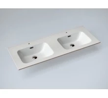 Раковина Gid 90120S 71161 встраиваемая сверху белая 121.5x46.5x18