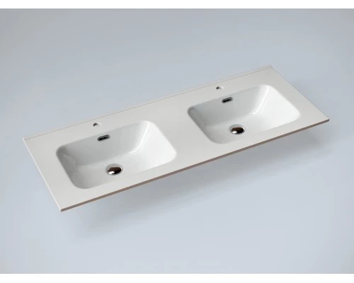 Раковина Gid 90120S 71161 встраиваемая сверху белая 121.5x46.5x18