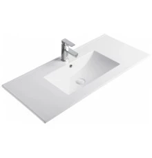 Раковина Gid 9010e 71106 встраиваемая сверху белая 101.5x46.5x17