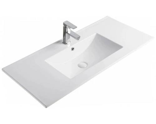 Раковина Gid 9010e 71106 встраиваемая сверху белая 101.5x46.5x17