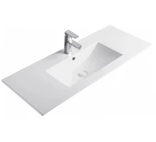 Раковина Gid NYJ803-100 71113 встраиваемая сверху белая 101x40x17