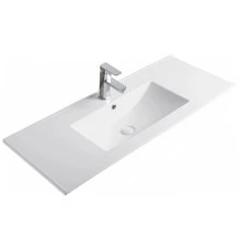 Раковина Gid NYJ803-100 71113 встраиваемая сверху белая 101x40x17