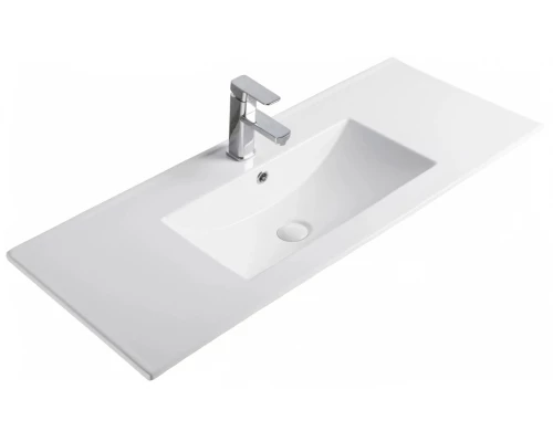 Раковина Gid NYJ803-100 71113 встраиваемая сверху белая 101x40x17