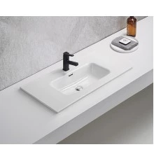 Раковина Gid 9090s 71158 встраиваемая сверху белая 91x46.5x17