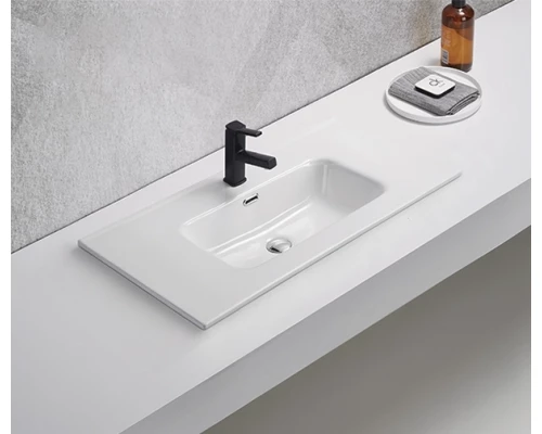 Раковина Gid 9090s 71158 встраиваемая сверху белая 91x46.5x17