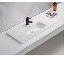 Раковина Gid 9010s 71159 встраиваемая сверху белая 101.5x46.5x17