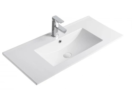 Раковина Gid NYJ803-90 71112 встраиваемая сверху белая 91x40x17