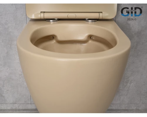 Унитаз подвесной Gid Sr2198 62210Y светло-коричневый матовый 49x36x35.5