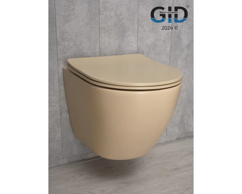 Унитаз подвесной Gid Sr2198 62210Y светло-коричневый матовый 49x36x35.5