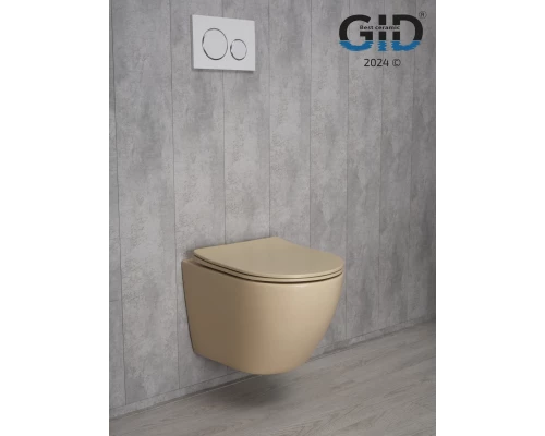 Унитаз подвесной Gid Sr2198 62210Y светло-коричневый матовый 49x36x35.5