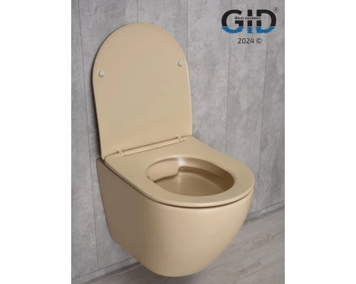 Унитаз подвесной Gid Sr2198 62210Y светло-коричневый матовый 49x36x35.5