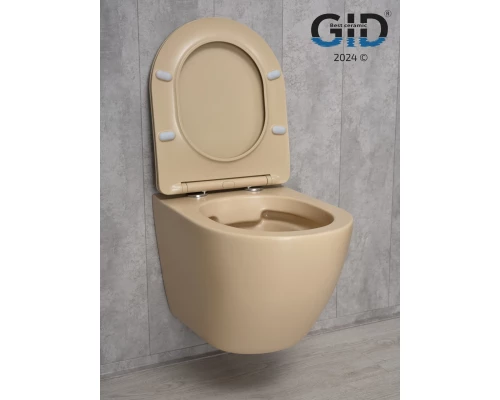 Унитаз подвесной Gid Sr2198 62210Y светло-коричневый матовый 49x36x35.5