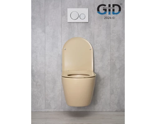 Унитаз подвесной Gid Sr2198 62210Y светло-коричневый матовый 49x36x35.5