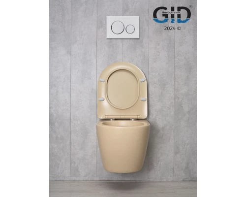 Унитаз подвесной Gid Sr2198 62210Y светло-коричневый матовый 49x36x35.5