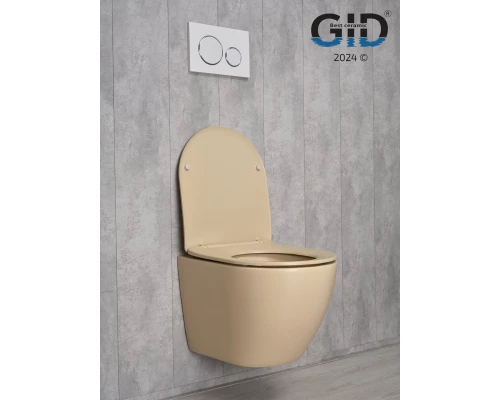 Унитаз подвесной Gid Sr2198 62210Y светло-коричневый матовый 49x36x35.5